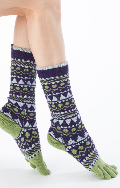 4224 unique toe socks wool holiday