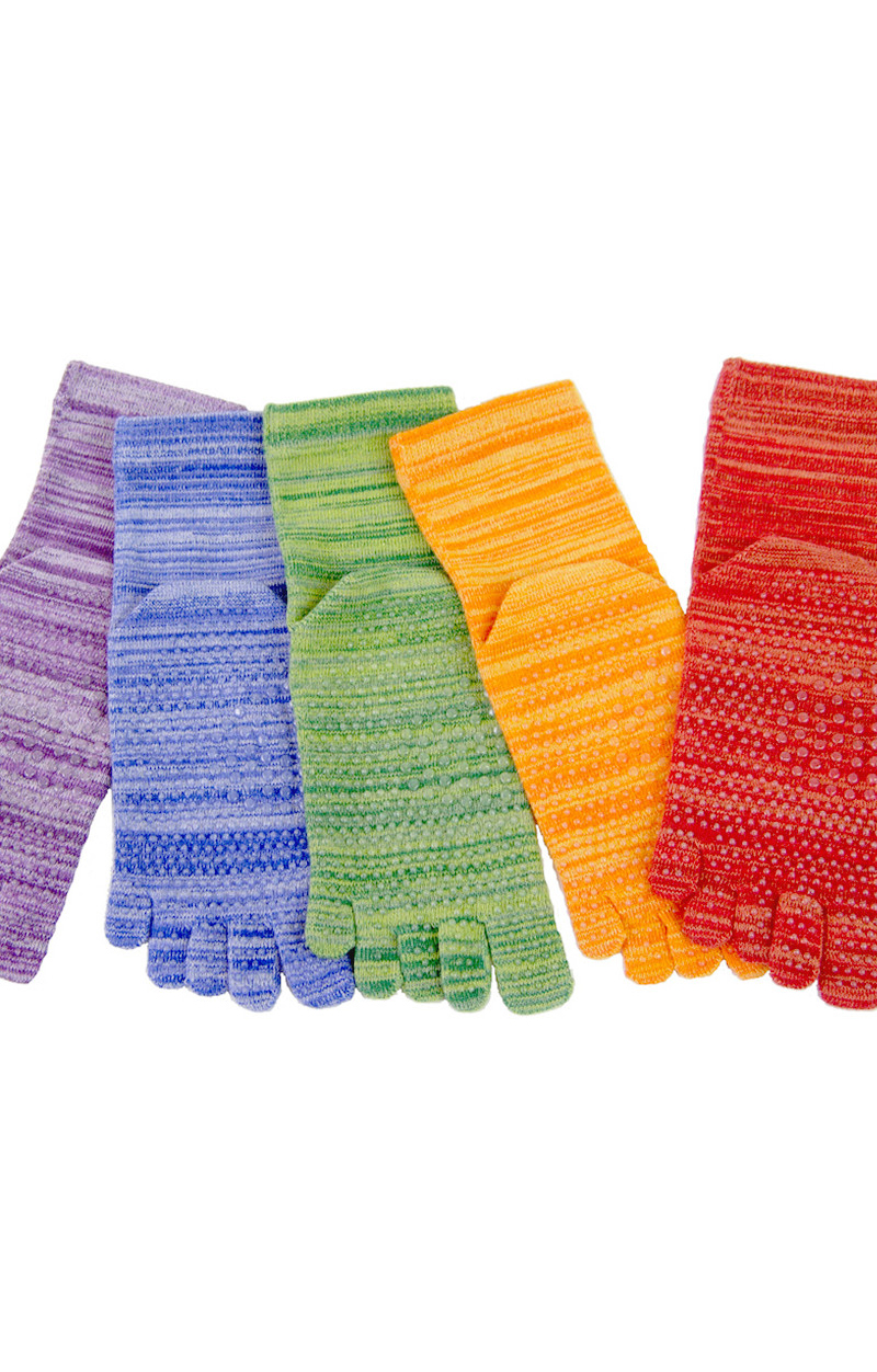 4687 colorful toe sox socks