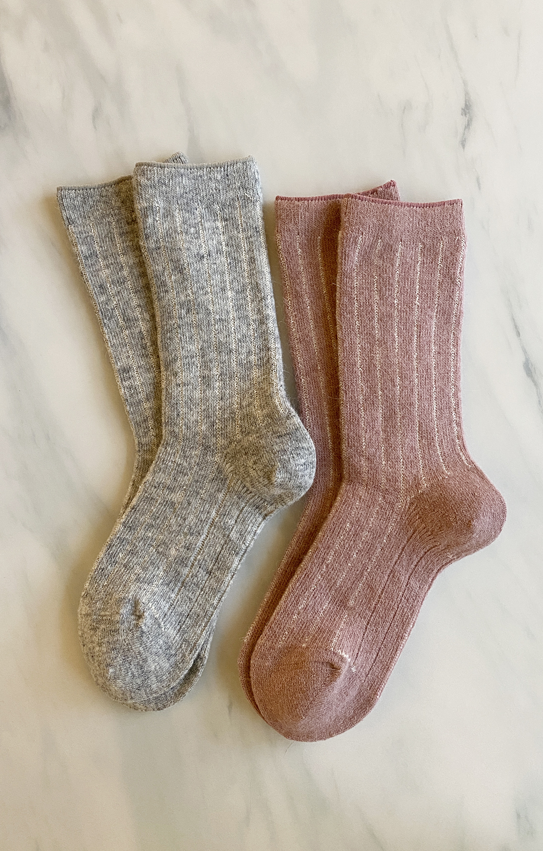 5331 wool silk angora socks
