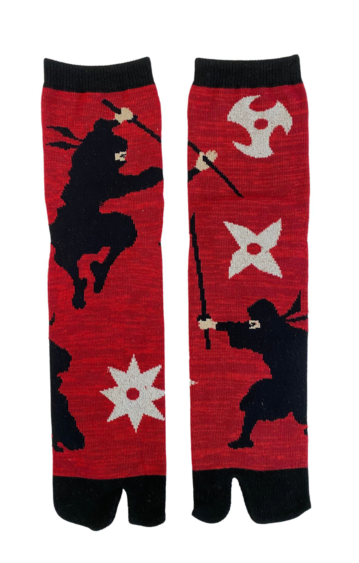 5390 ninja socks red shuriken japan