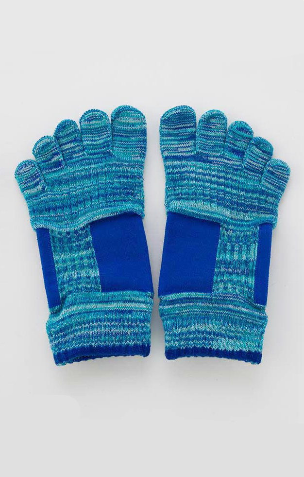 5911 5542 blue yoga pilates grip toe socks