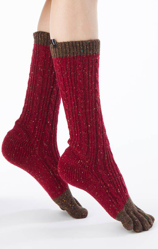 4216 wool toe socks barefoot socks