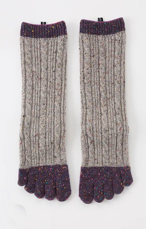 4218 grey wool holiday christmas socks
