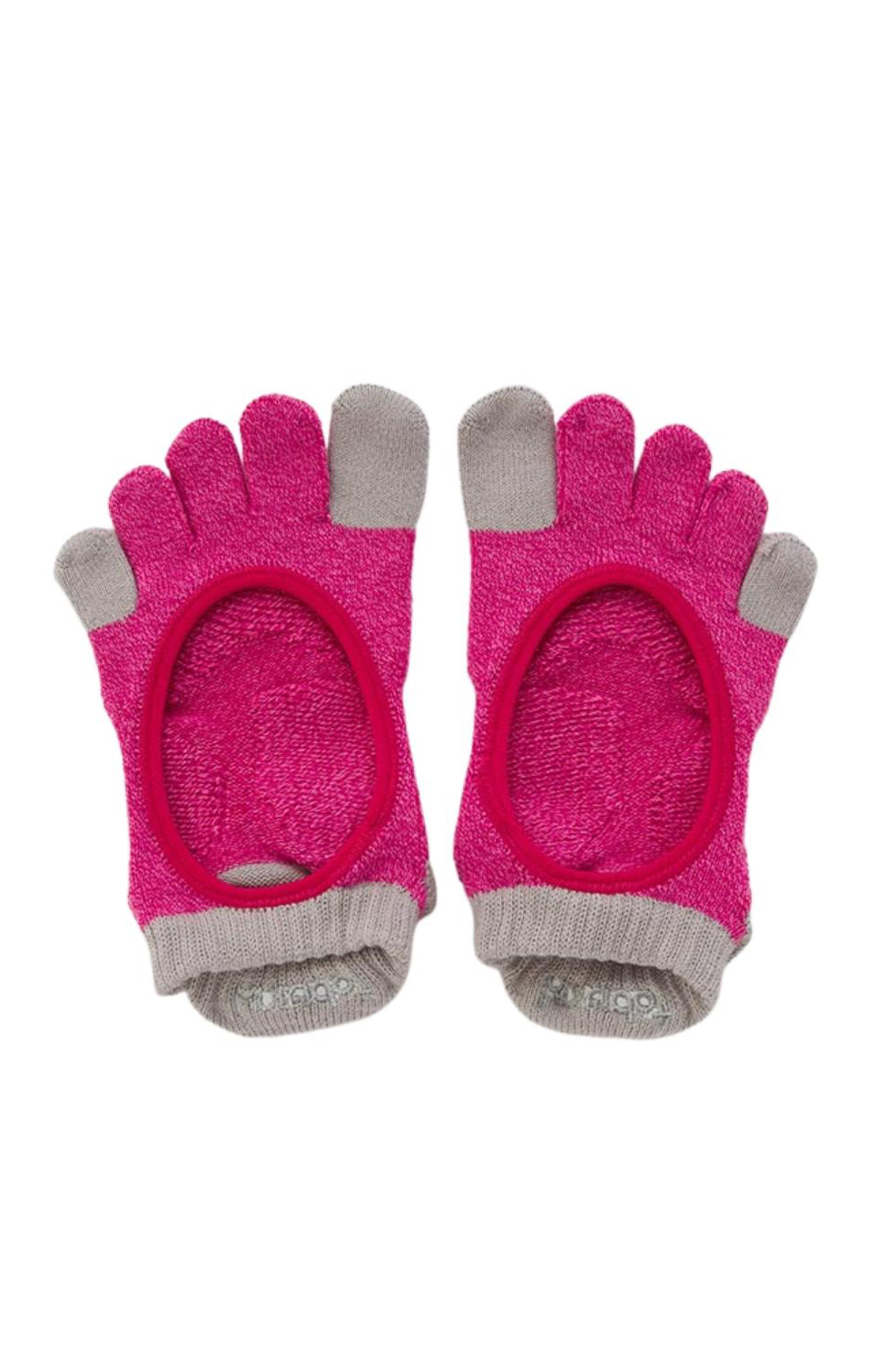 4442 pink toe socks yoga pilates