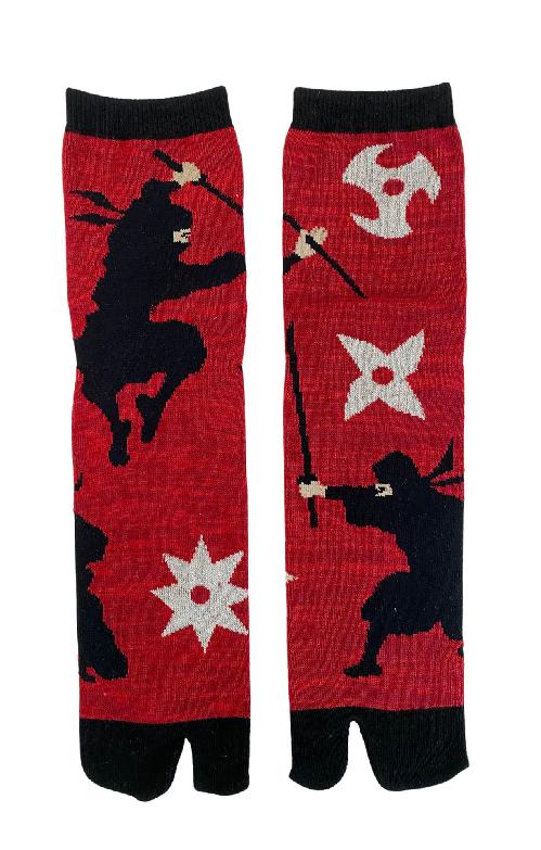 5391 ninja socks red shuriken japan