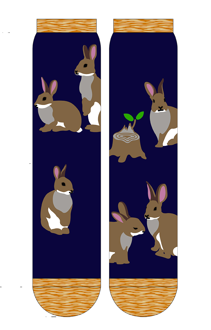 5673 5629 5484 animal bunny rabbit crew socks